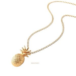 Pineapple Necklace Woman Color Gold